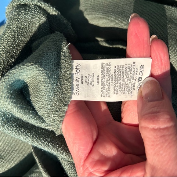 SWEATY BETTY After Class Relaxed Hoody - Heath Green M - Picture 10 of 10